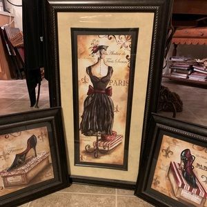 Pictures of pairs decor, dress and shoes